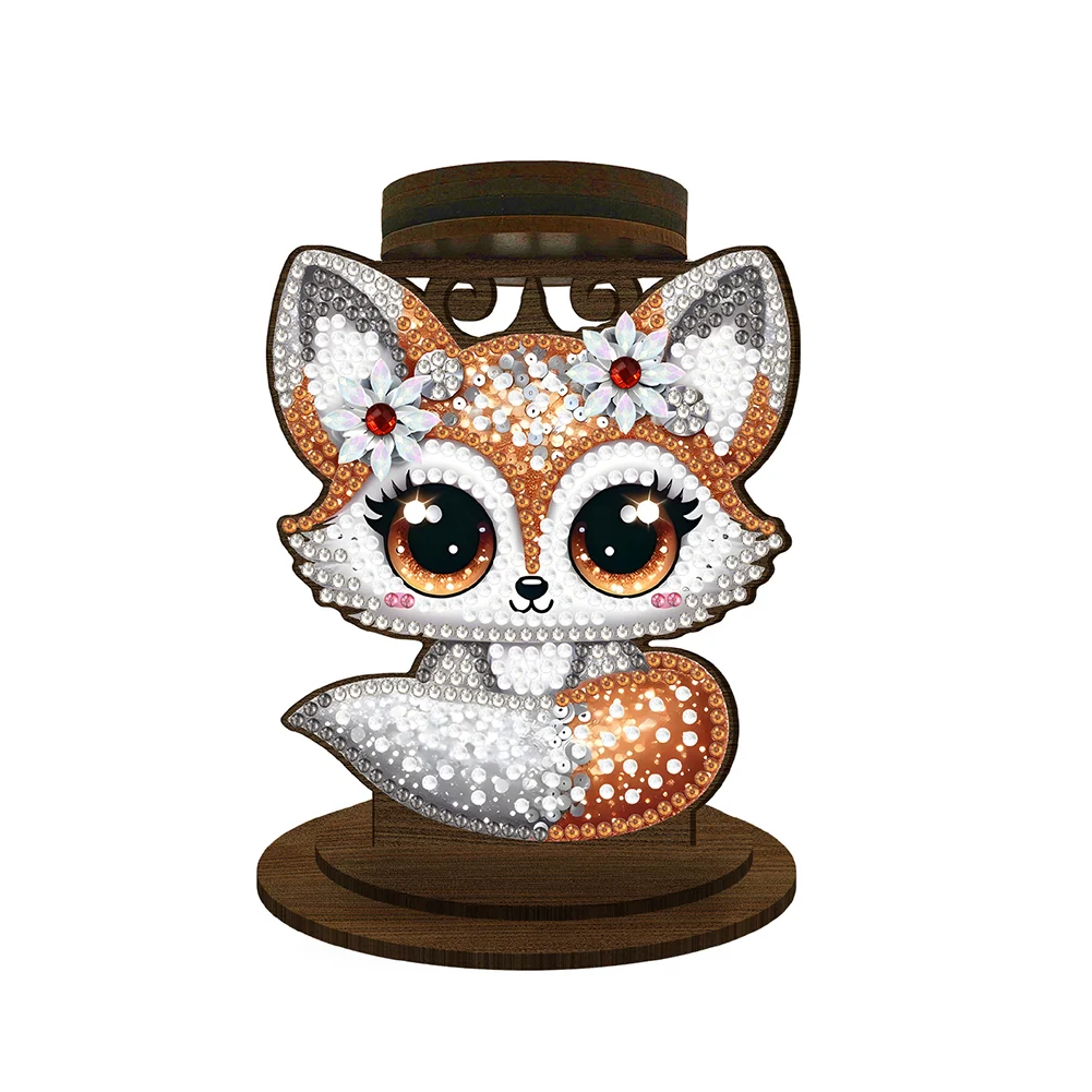 DIY Squirrel Diamond Painting Desktop Candle Holder Gifts for Family Friends