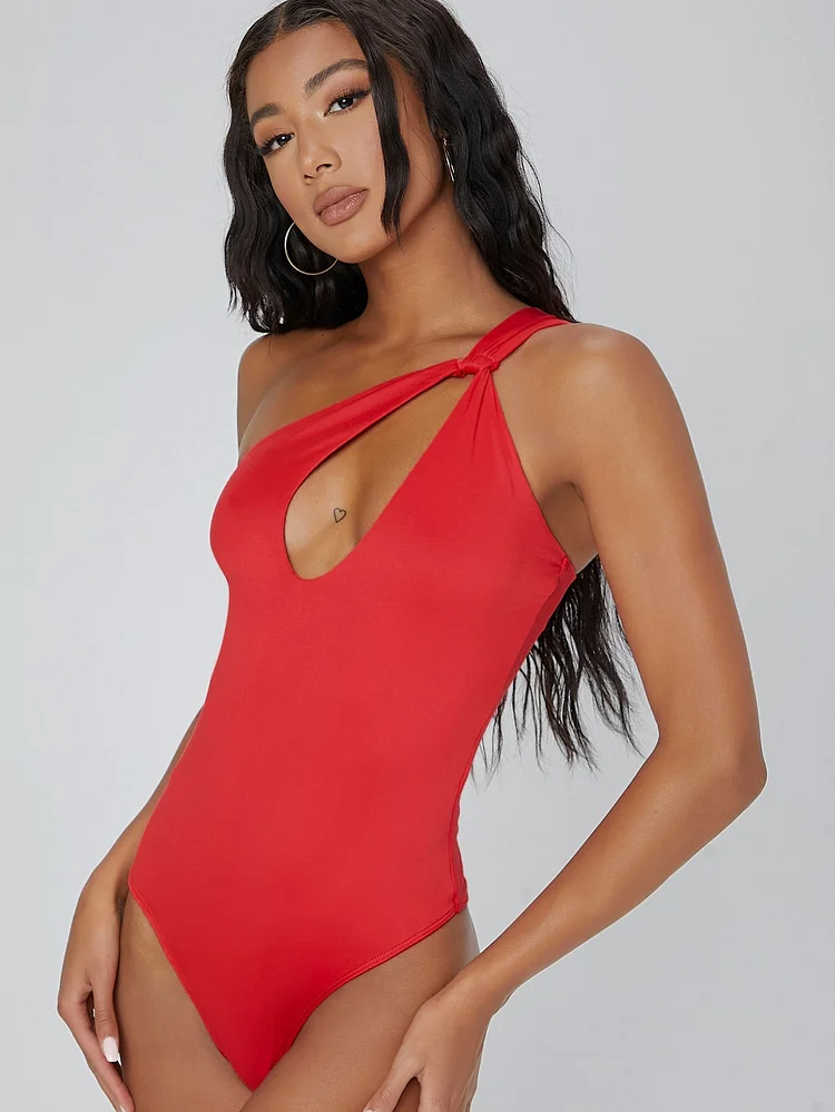 One-Shoulder Cheeky Bodysuit