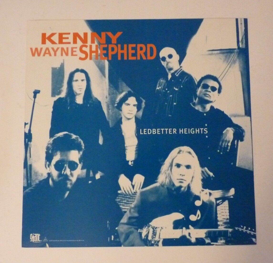 Kenny Wayne Shepherd Ledbetter Heights 1995 LP Record Photo Poster painting Flat 12x12 Poster