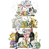 Cat-14CT Stamped Cross Stitch 35*52cm(Brand)