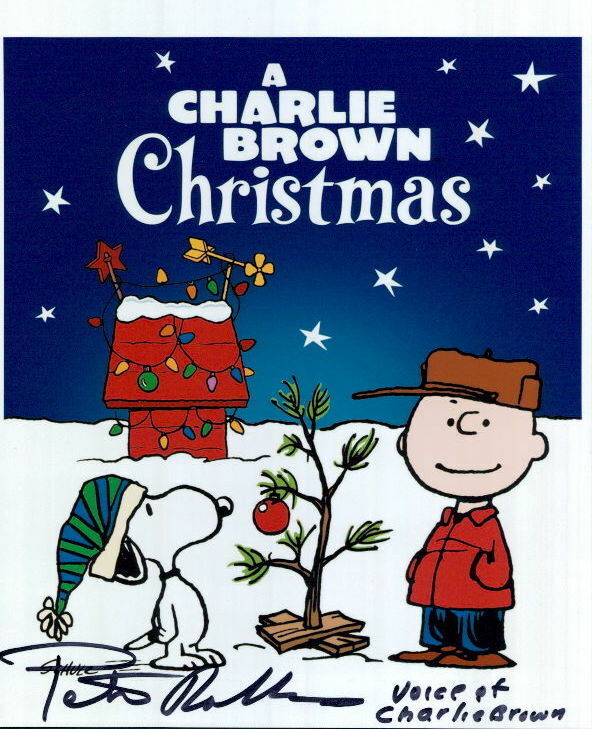 Peter Robbins (Voice of Charlie Brown Christmas) in-person signed 8x10 Photo Poster painting