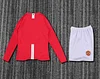 2007/2008 Retro Long Sleeve Manchester United Home Champions League Edition Football Shirt 1:1 Thai Quality Kids Size