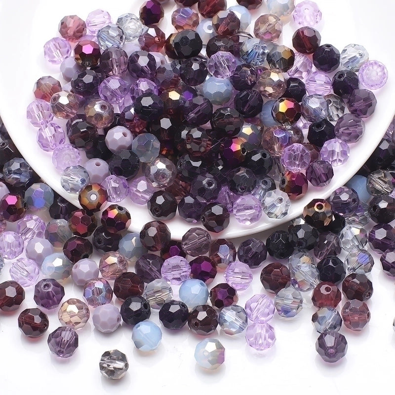 1 Set Diameter 3mm Diameter 4mm Diameter 6 Mm Crystal Glass Round Beads
