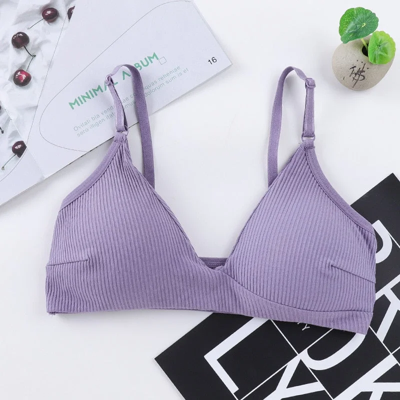 Wireless Sexy Bra Deep V Backless Seamless Soft Cup Bras Underwear Women Invisible Thin Cup Padded Comfort Solid Lingerie New