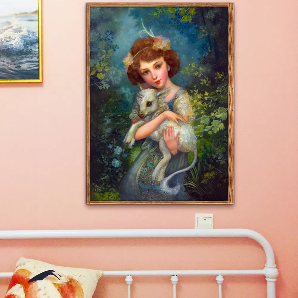 Diamond Painting - Full Square Drill - Girl(20*30 - 50*70cm)