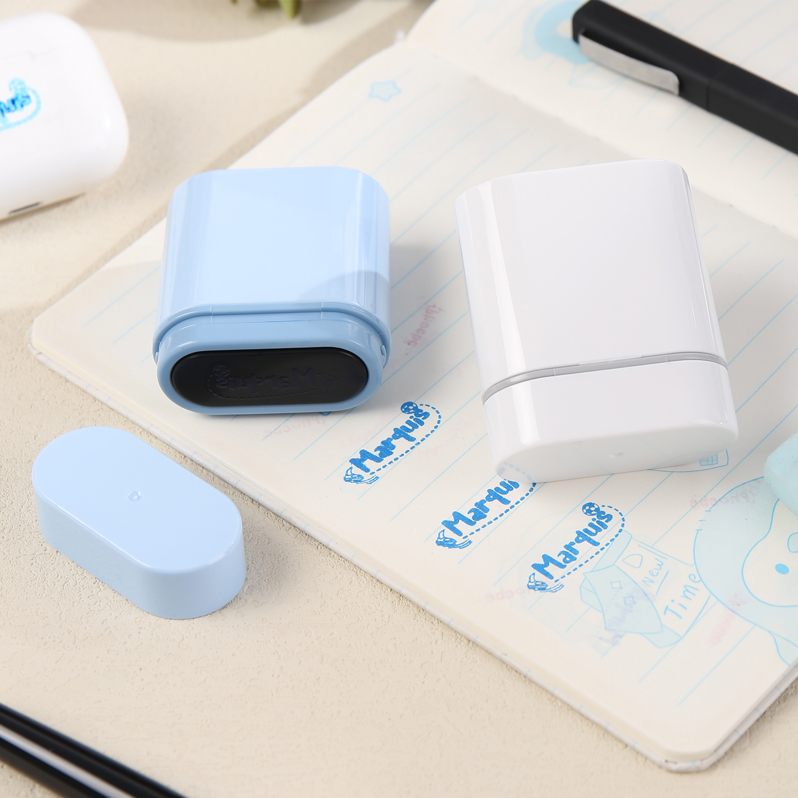 Timbro con nome personalizzato ragazzo regalo per studente scuola insegnante su libro/vestito