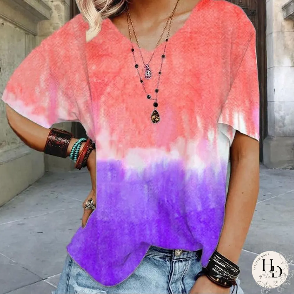 Summer Gradient Color T-Shirt