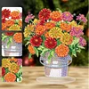 DIY Flower Vase Diamond Painting Single-sided Desktop Ornaments