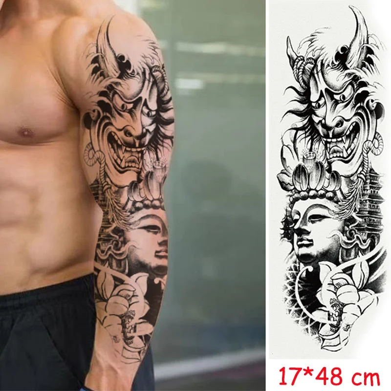 Waterproof Temporary Tattoo Sticker Jesus Virgin sister Peace Pigeon bird flower Full Arm Tatoo Flash Fake Tatto for Men Women