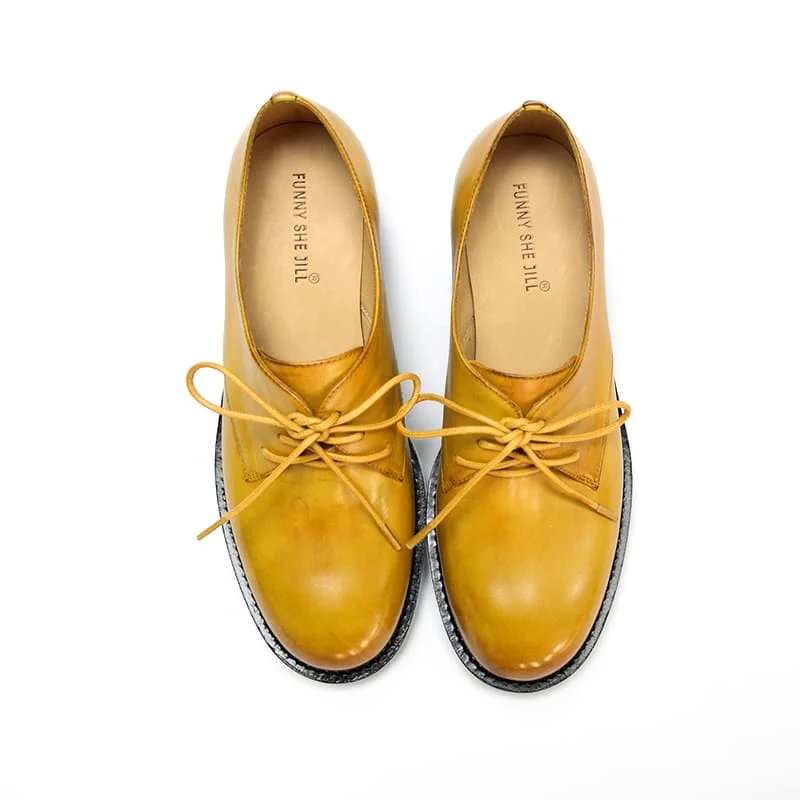 Lace Up Oxford Flats Women's Minimalist Shoes