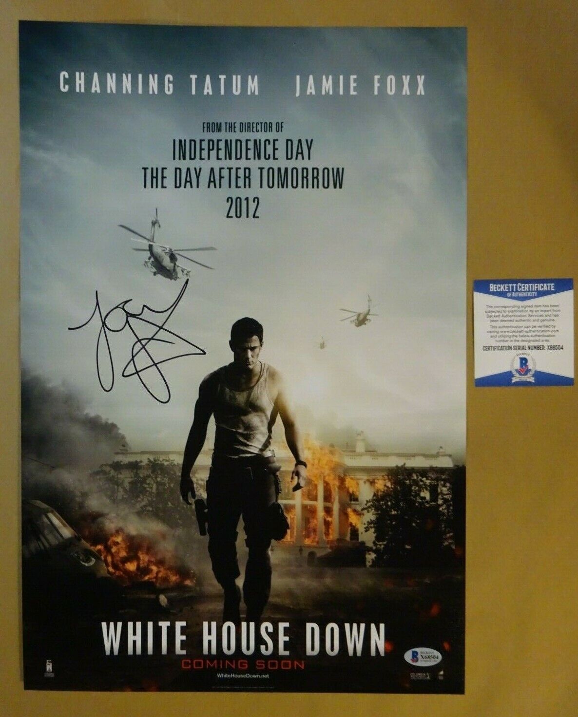 Signed JOEY KING Autographed WHITE HOUSE DOWN Photo Poster painting 12x18