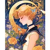 Sailor moon-round drill peinture diamant-40*50cm