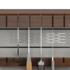 Walnut Wall Magnetic Knife Rack