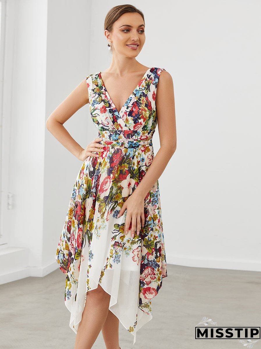 Chic Floral Ruffle Top