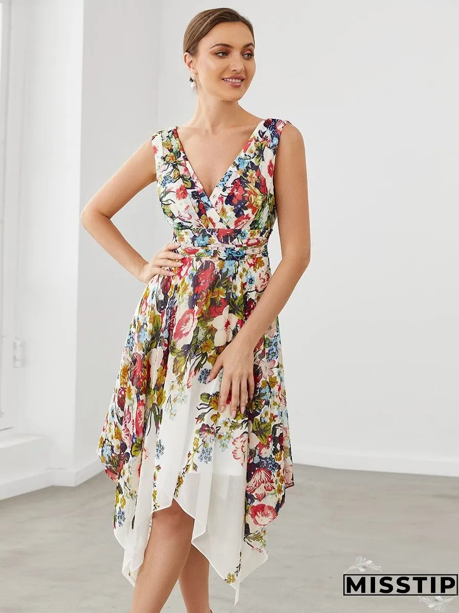 Chic Floral Ruffle Top