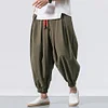 Gioiacombo™ Pantaloni casual larghi in cotone e lino