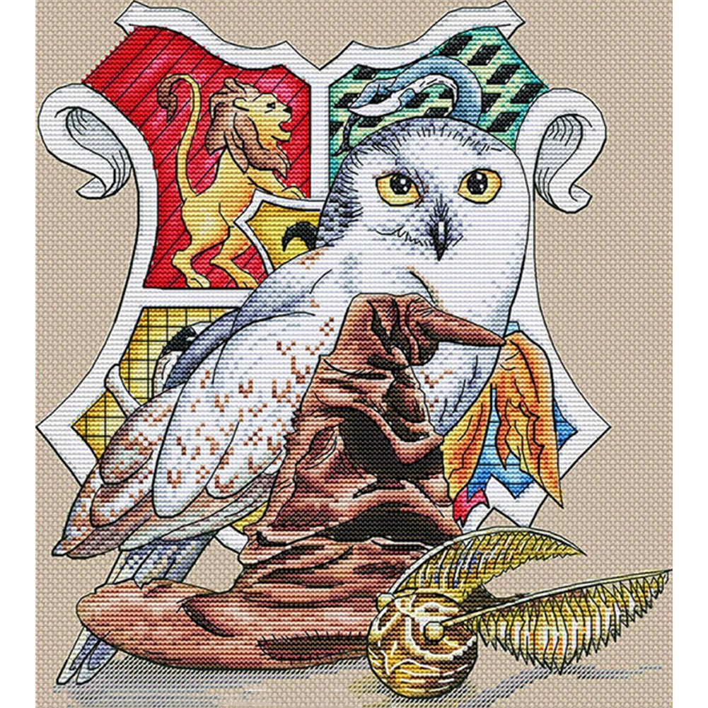 

Owl - 14CT Counted Cross Stitch - 24*26CM, 501 Original