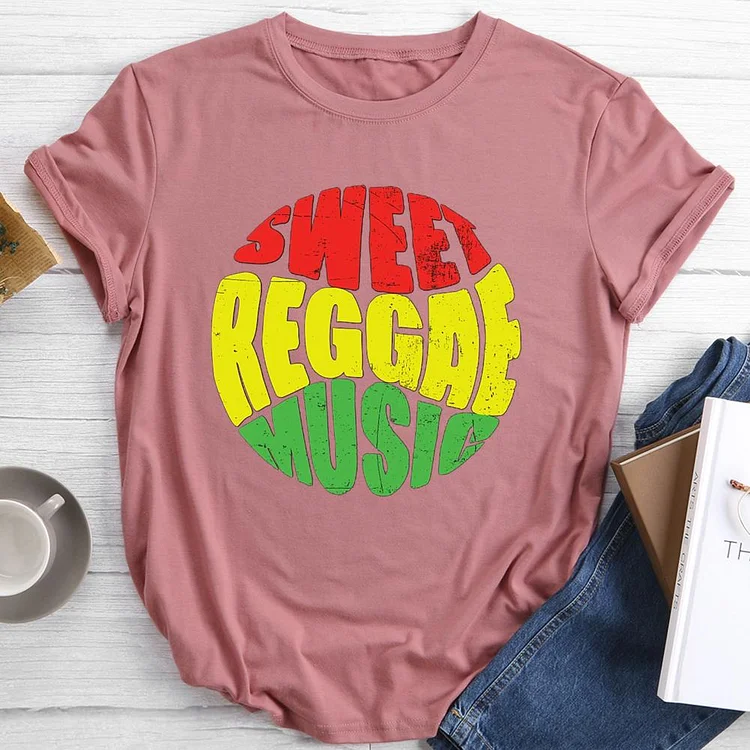 sweet reggae music Round Neck T-shirt