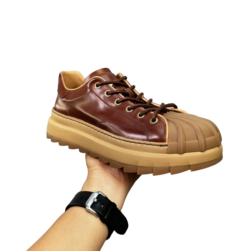 HANDMADE RETRO Horse Leather Shell Toe Casual Sneakers DANRRIO.COM DANRRIO