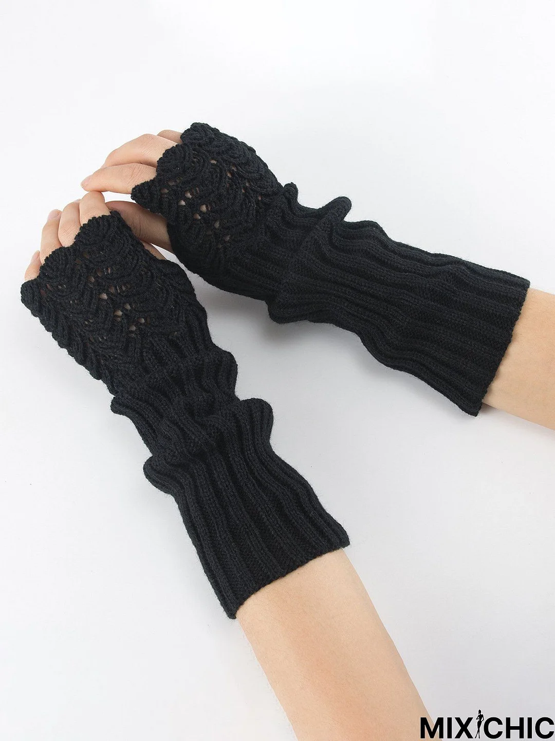 Half Finger Gloves Wool Gloves Arm Cover