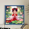 Lotus Fairy-11CT Stamped Cross Stitch 50*50cm/19.69*19.69in