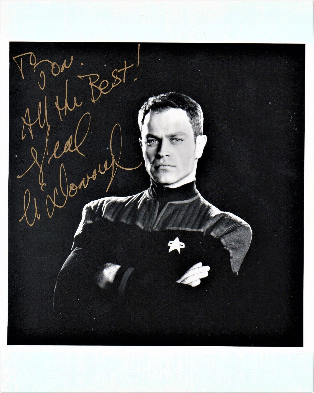 Neal McDonough Autographed 8 x 10 in. Photo Poster painting Star Trek First Contact