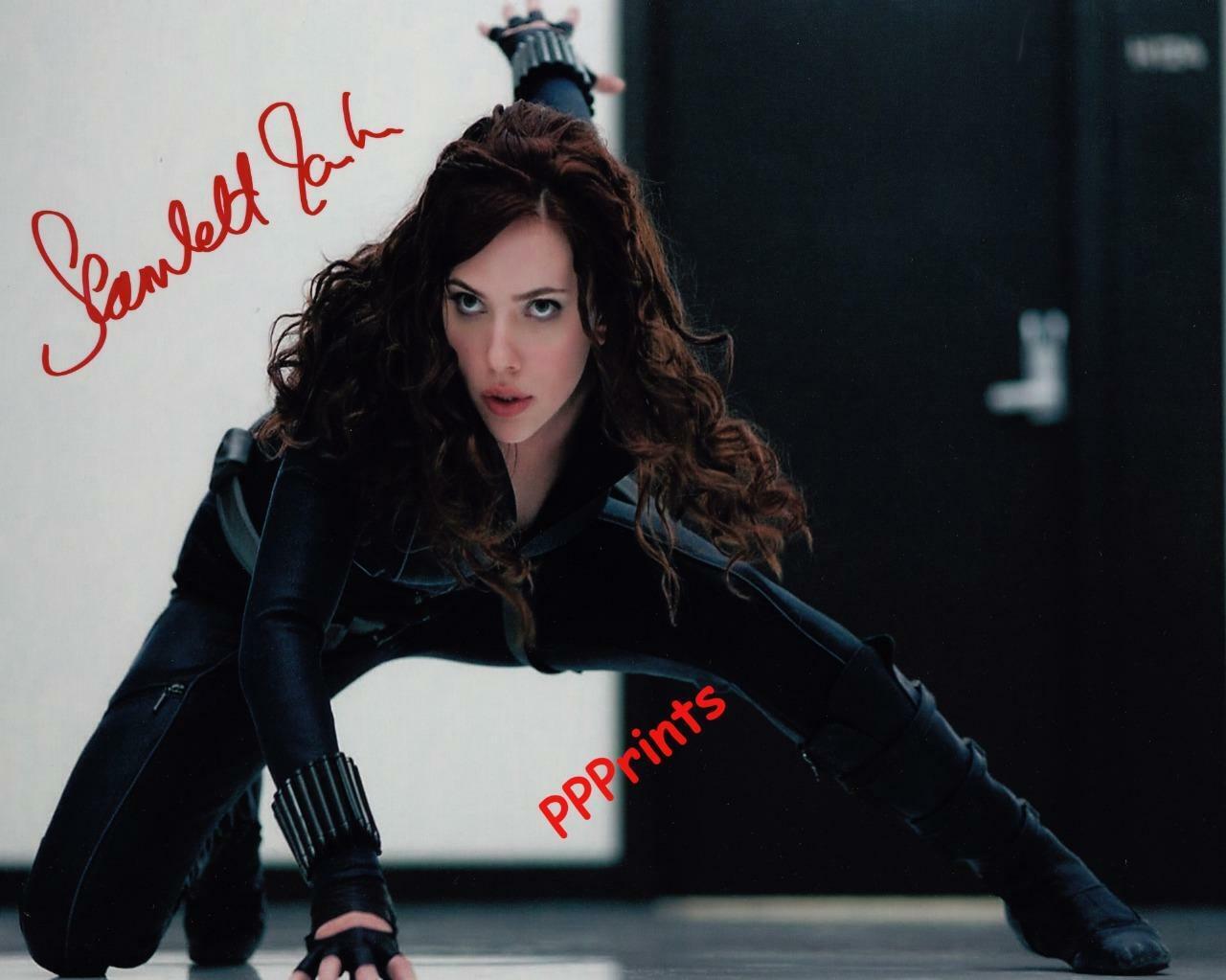 SCARLETT JOHANSSON IRON MAN SIGNED AUTOGRAPHED 10X 8