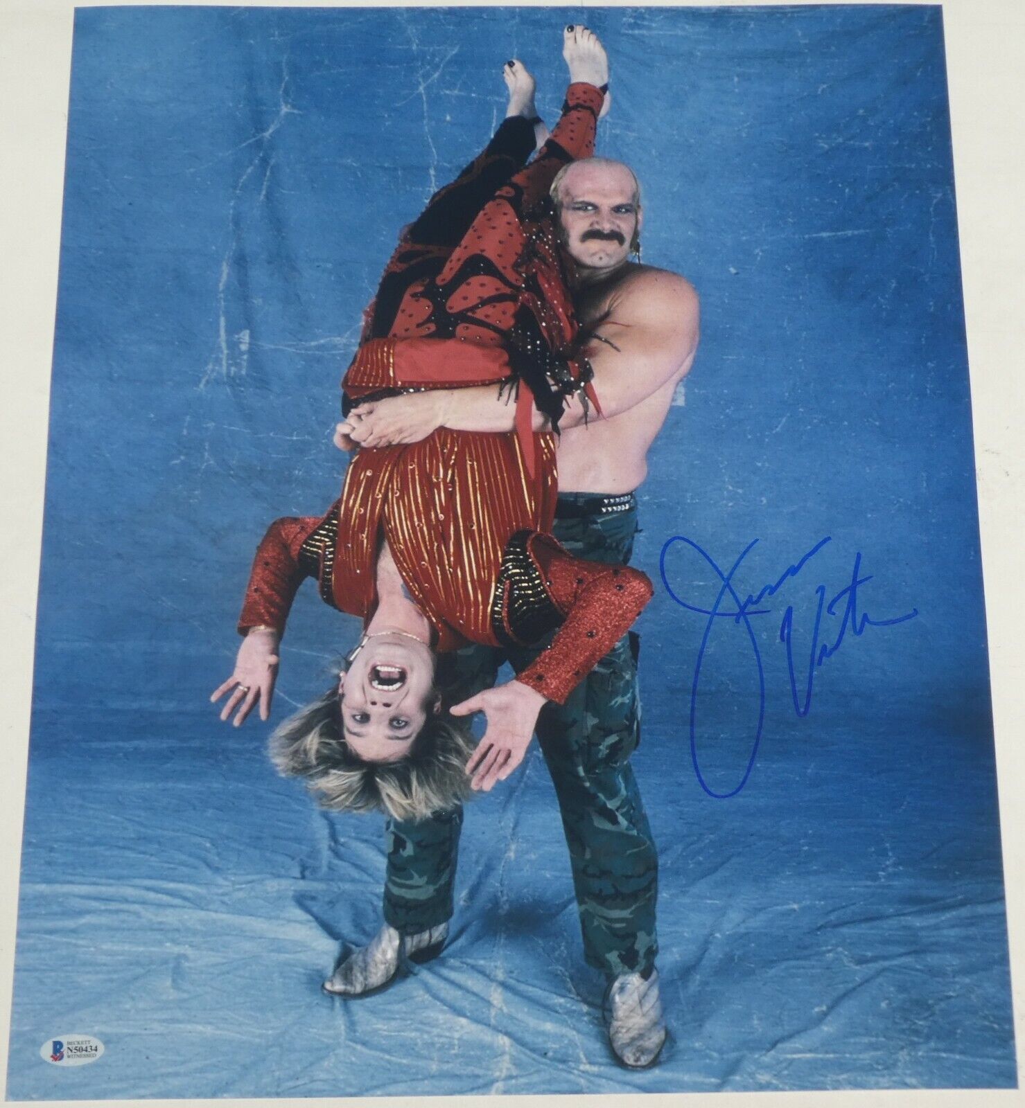 Jesse Ventura Signed 16x20 Photo Poster painting BAS Beckett COA WWE Picture w/ Ozzy Osbourne