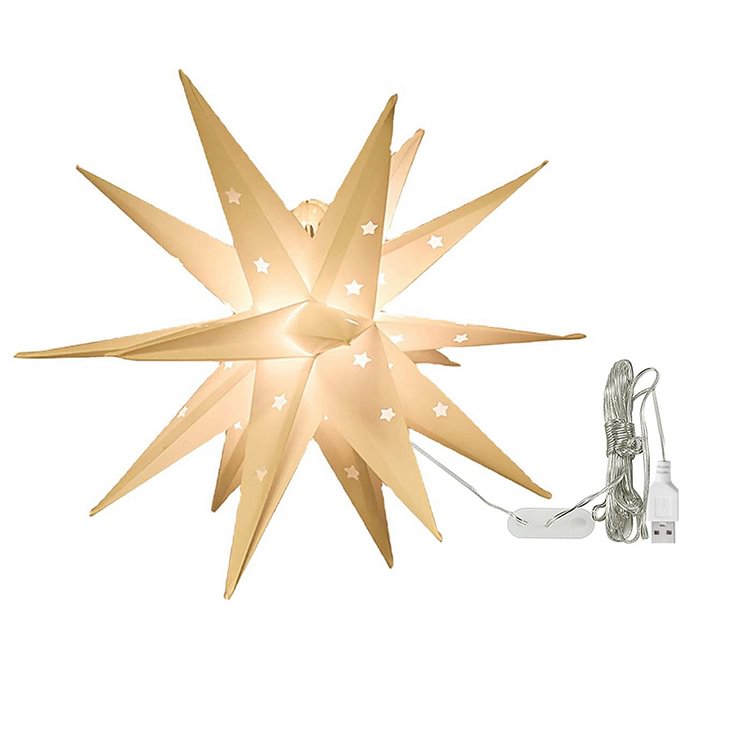 18 Pointed Star Christmas Lighting Multifunctional Star Lamp for Xmas Tree Party