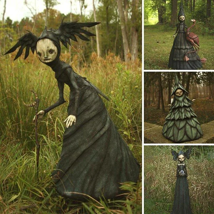 Hugoiio™ The Dark and Bizarre Art - Creepy Witch Sculptures | Halloween Decoration