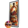(30*90cm)House Scenery Glass Bottle - Full Round Drill Diamond Painting