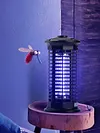 2-In-1 Microwave Electric Mosquito Killing Lamp Waterproof Insect Racket Swatter