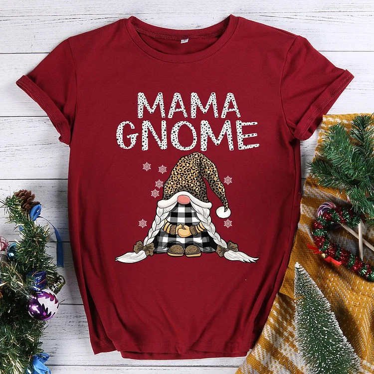 Mama Gnomes Leopard Buffalo Plaid T-Shirt-010719-Annaletters