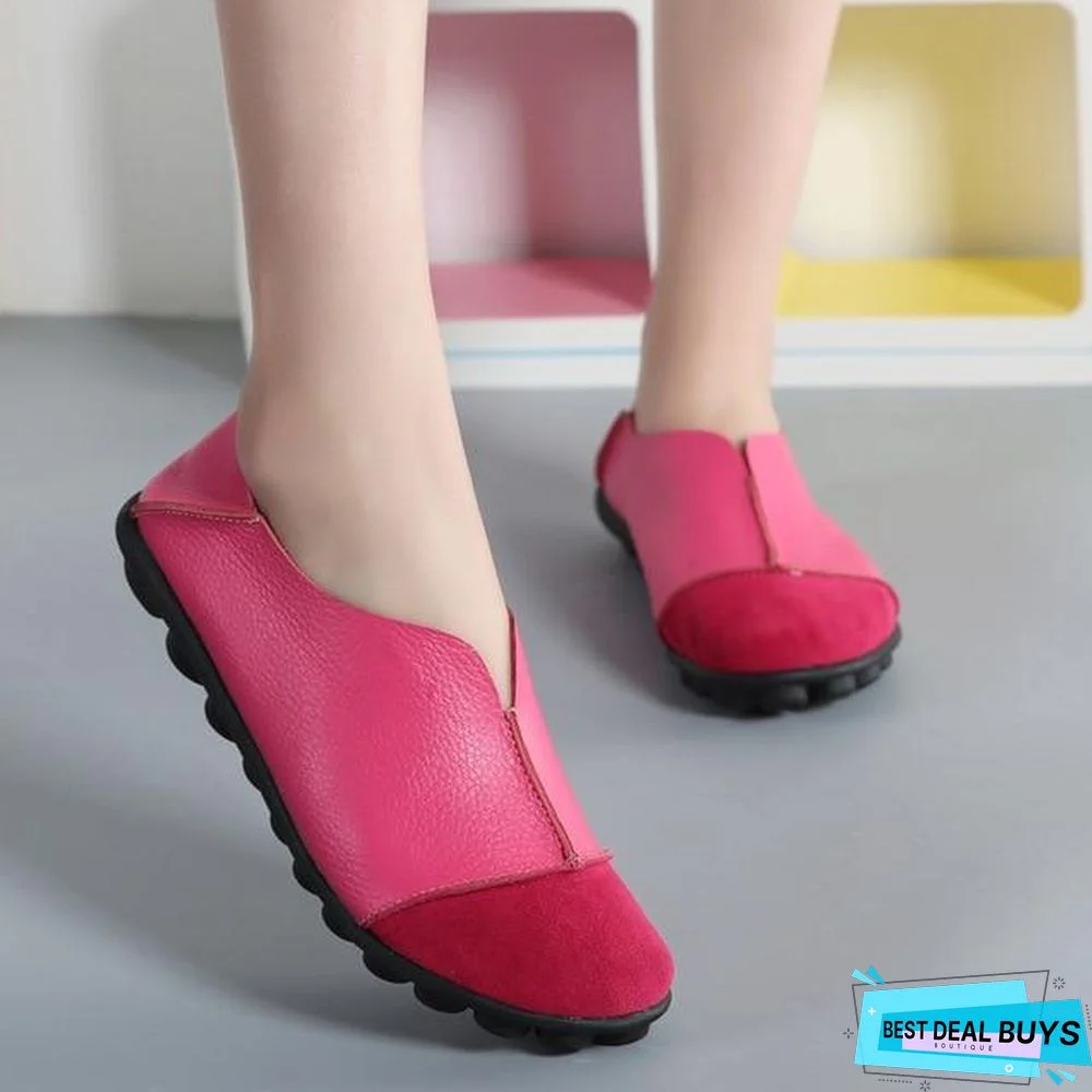 Solid Women Flats Comfortable Loafers Shoes Moccasins
