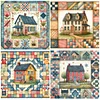 (Multi-Style) Colorful House-11CT Stamped Cross Stitch 50*50cm