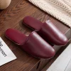 Spring and Autumn Home First Layer Lambskin Slippers for Women