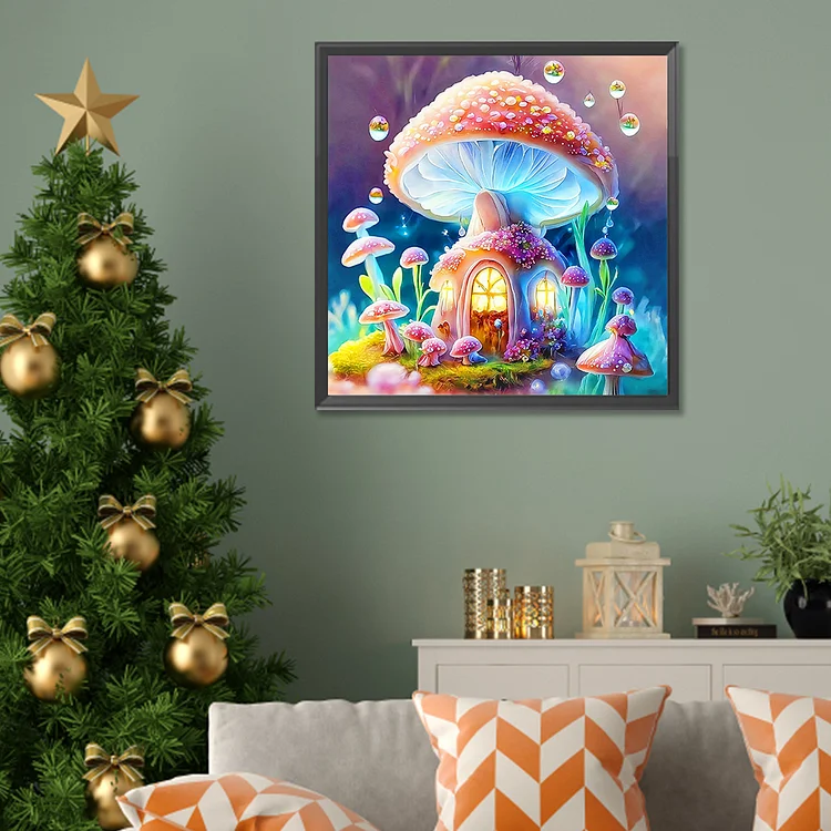 Goblin Mushroom House 40*30cm full round diamond painting – Jules' Diamond  Art