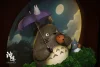 Wall Hanging Series Greenery in the Moonlight with LED - My Neighbor Totoro Resin Statue - ShenYin Studio