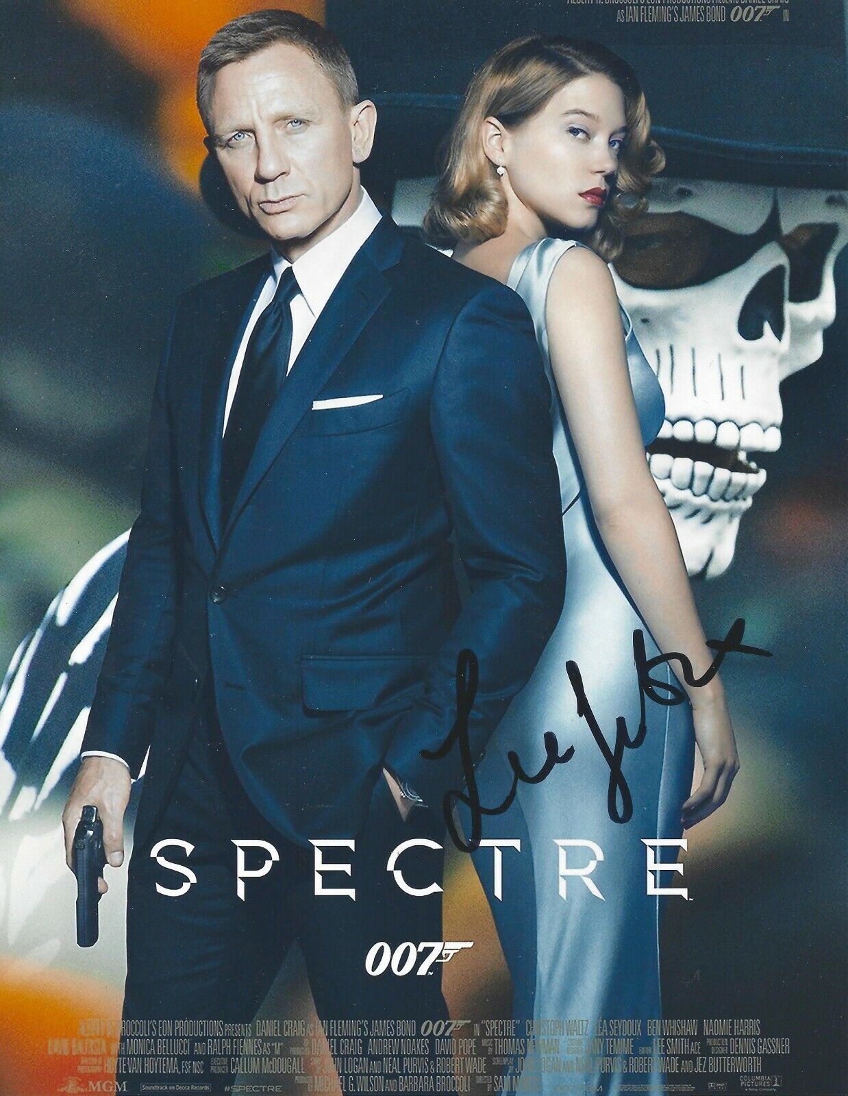 LEA SEYDOUX SIGNED 007 JAMES BOND 8x10 Photo Poster painting 2 UACC & AFTAL RD AUTOGRAPH