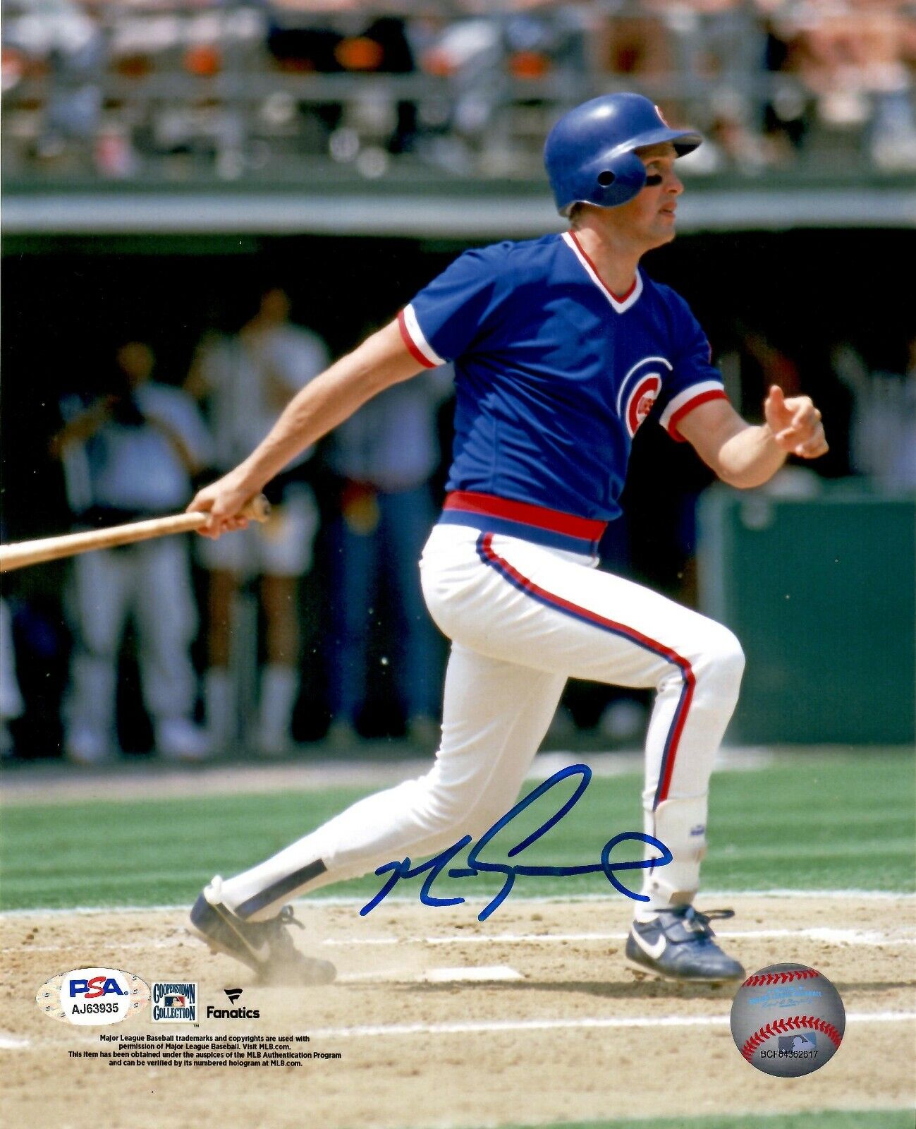 Mark Grace autographed signed 8x10 Photo Poster painting MLB Chicago Cubs PSA COA