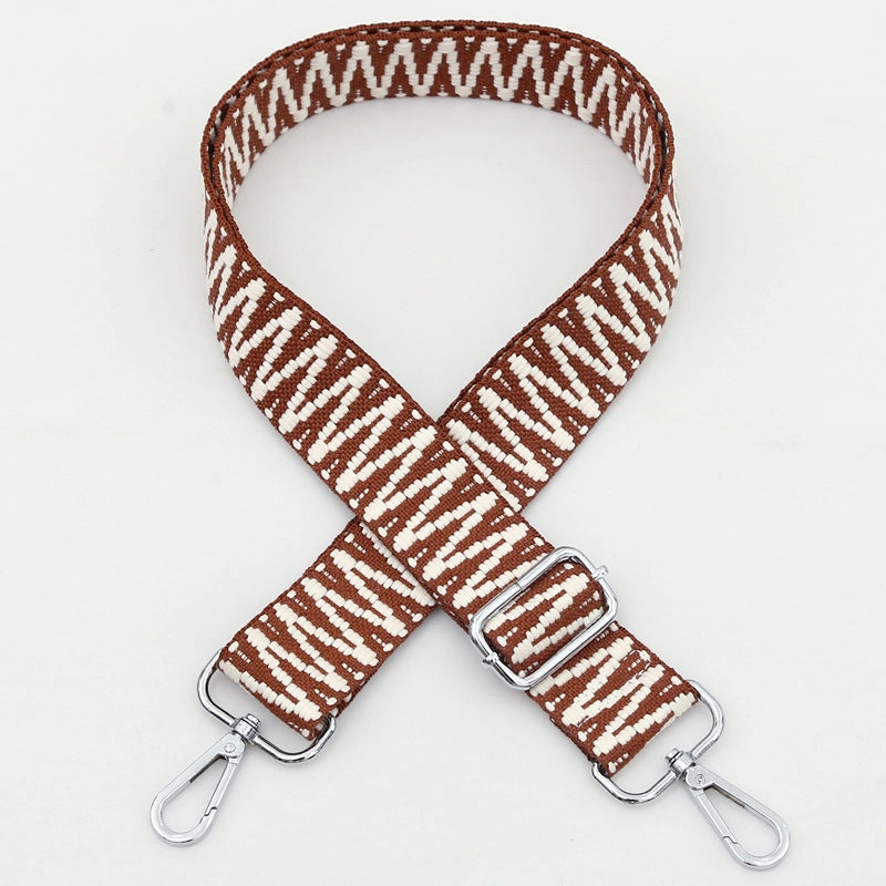 Polyester Cotton Stripe Bag Strap