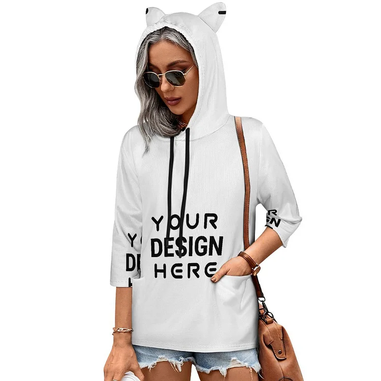 Personalized Design Women's Hooded Pullover Full Print