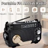 Radio Hand-cranked Power Generation, Solar Charging, Three-band Multi-function Bluetooth Card, MP3 Playback