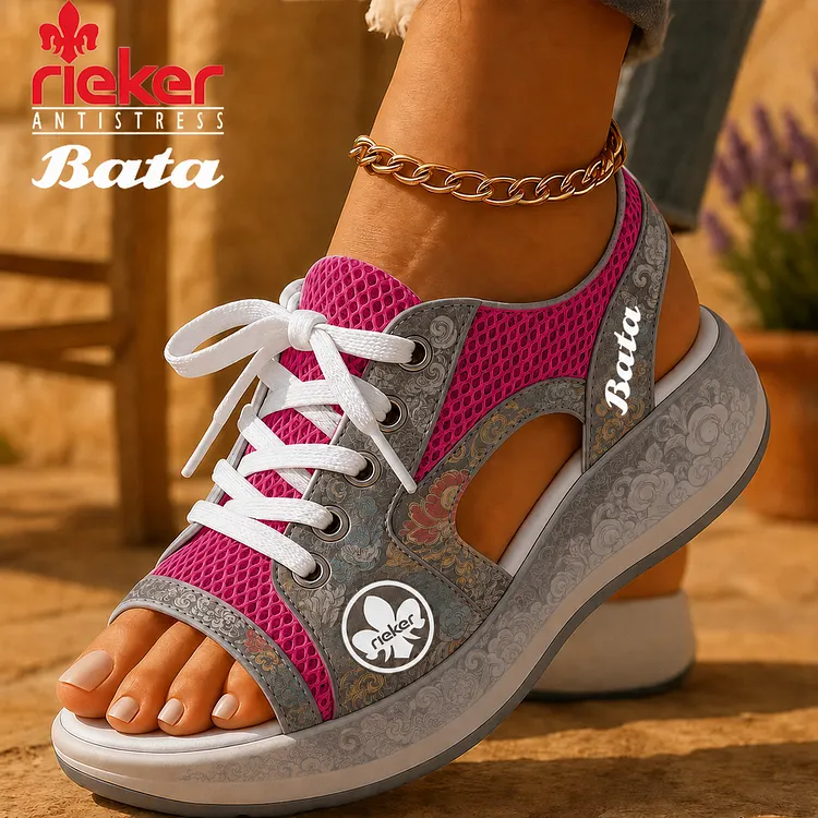 Nowe sandały sportowe i rekreacyjne Rieker&reg; &times; Bata&reg; z roku 2026 ze sznurowadłami i podeszwą masującą
