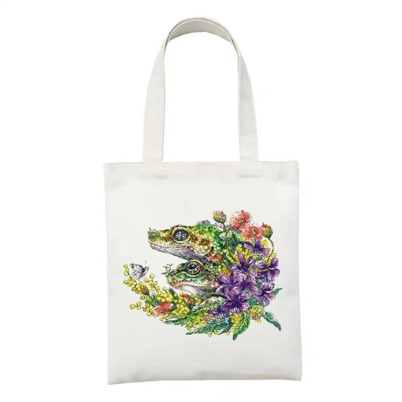 Women’s Minimalist Artistic Animal Mushroom Butterfly Shopping Bags