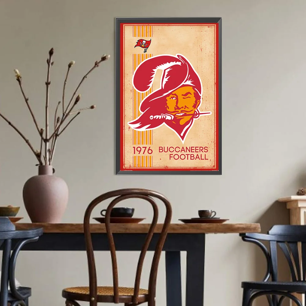 Diamond Painting - Full Round Drill - Tampa Bay Buccaneers(Canvas|30*45cm)