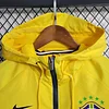2023/2024 Brazil Windbreaker(Yellow-Grey)Football Shirt 1:1 Thai Quality