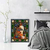 (Big Size)Retro Cat - 11CT Stamped Cross Stitch - 50*67cm