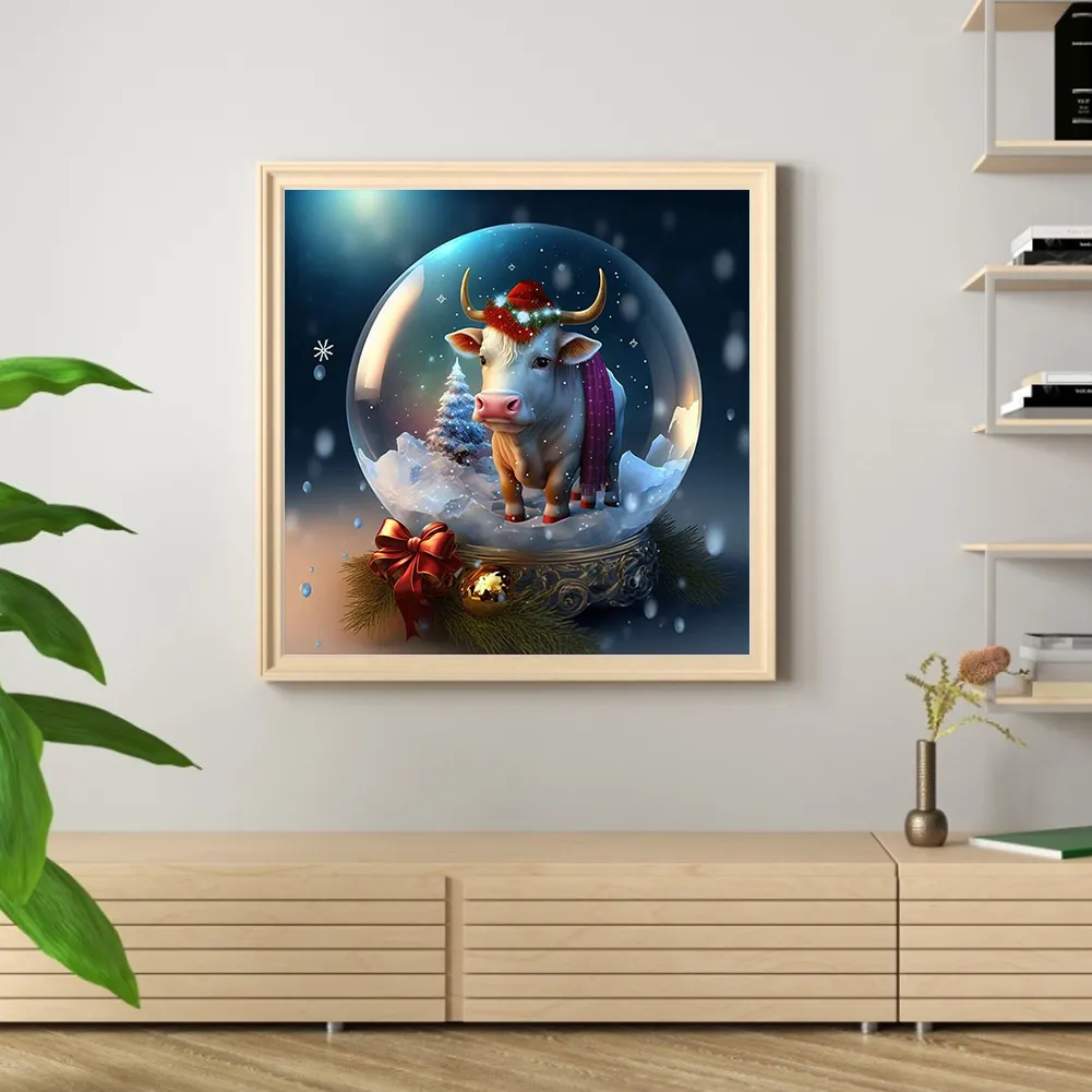 DIY Paint By Number 40*40cm - Crystal Ball-Cow