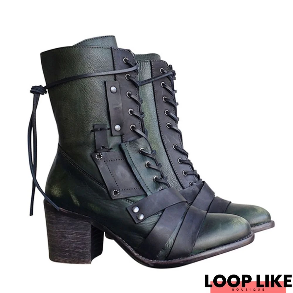 High-Heeled Women's Ankle Boots